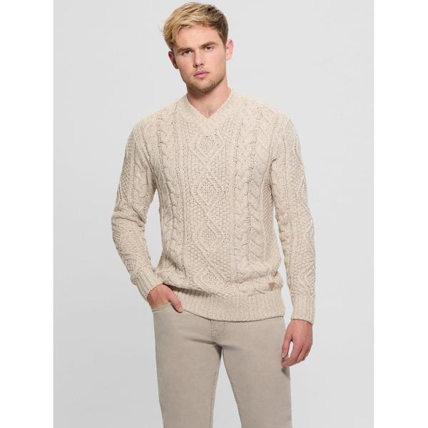 セーター ニット FRANK Vn Cable Sweater ニット セーター メンズ