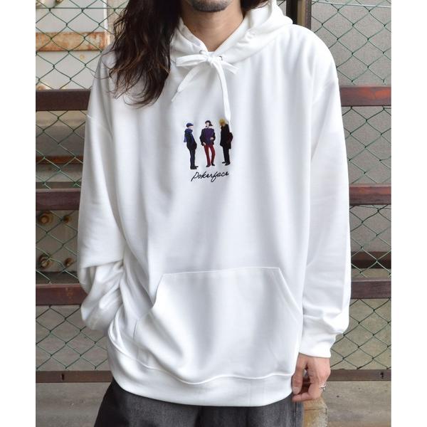 パーカー イラスト刺繍プルパーカー メンズ