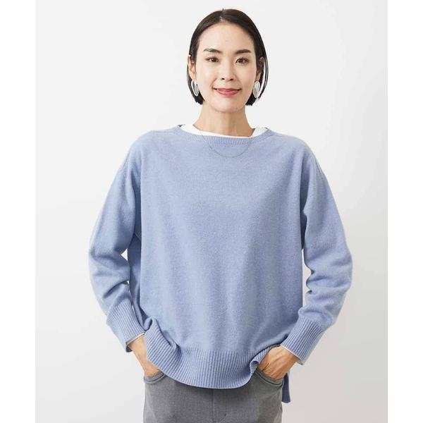 ニット セーター 「定番素材」ホールガーメント(R)サイドスリットデザインニット レディース