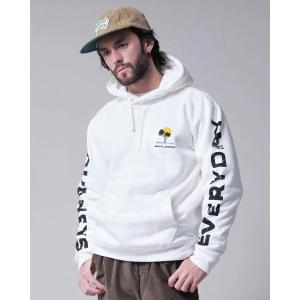 パーカー HOODIE/BANKS JOURNAL(バンクスジャーナル)袖サイドブランドロゴバックプリントパーカー メンズ レディース