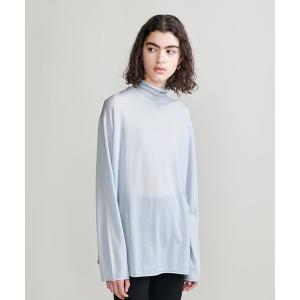 6 ROKUコットン ナイロン カラーロック ロングスリーブTシャツ ホワイト BEAUTY&YOUTH UNITED ARROWS｜<6(ROKU)>コットン ナイロン