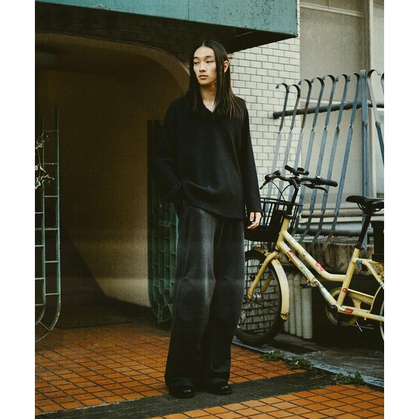 ポロシャツ 別注 Big Waffle V-Neck Shirt メンズ