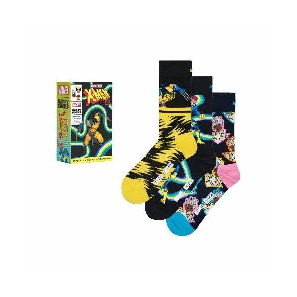 靴下 /HAPPY SOCKS × Marvel/Limited X-MEN SOCKS 3SET ...