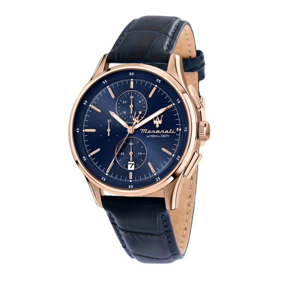 腕時計 「Maserati/マセラティ」ソルパッソ - 42ｍｍ クロノ ブルー ダイヤル ブルー ...