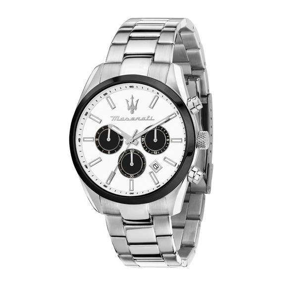 腕時計 「Maserati/マセラティ」アトラツィオーネ - 43mm ダイヤル シルバー ブレスレ...