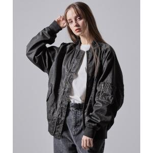 ブルゾン アウター 「CLEL」Vintage Design Short MA-1 Blouson/ヴィンテージ デザイン ショートMA-1ブルゾン