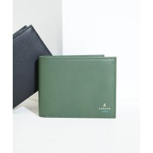 財布 「LANVIN en Bleu/ランバン オン ブルー」 デクスター ベラ付き 二つ折り財布 メンズ レディース