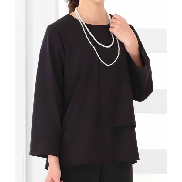 ブラウス シャツ 「L〜6L 大きいサイズ」「セットアップ」サテンフレアスリーブブラウス レディース