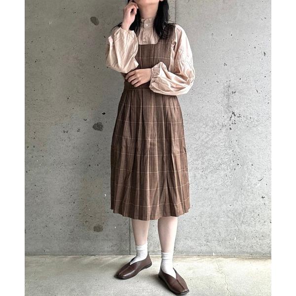 ワンピース レトロチェックワンピース