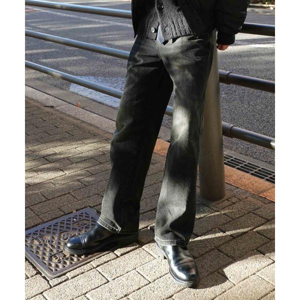 ジーンズ オイルウォッシュドデニムパンツ メンズ