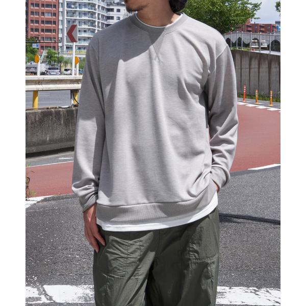 トレーナー スウェット 「抗菌防臭／吸水速乾」GOKU楽ダンボールフェイクプルオーバー「親子コーデ」...