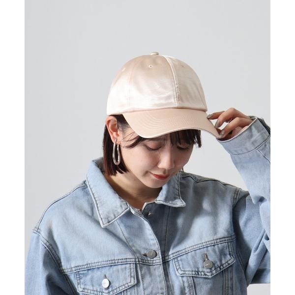 キャップ 帽子 サテンキャップ レディース