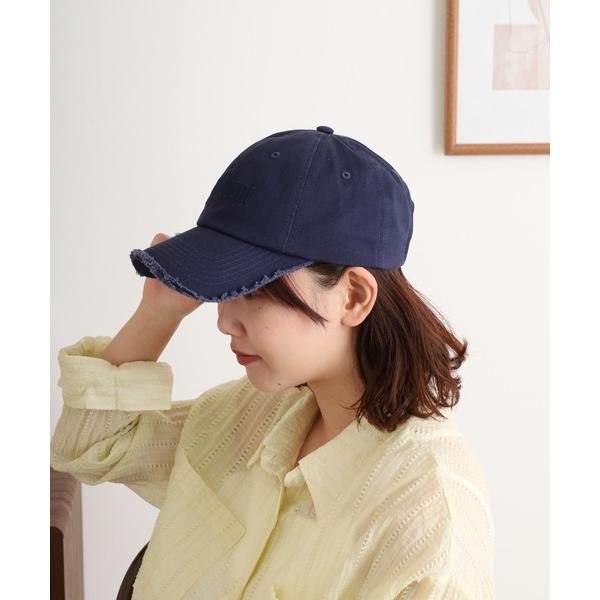 キャップ 帽子 フリンジロゴキャップ レディース