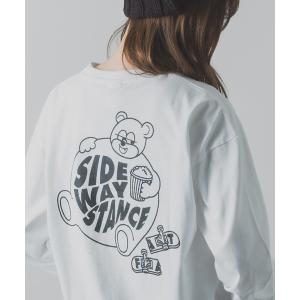 tシャツ 「SIDEWAY STANCE」アニマル プリント ロンT メンズ レディース