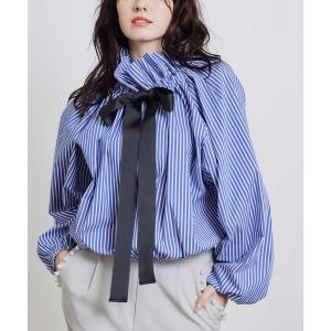 ブラウス シャツ ザビエルストライプブラウス レディース