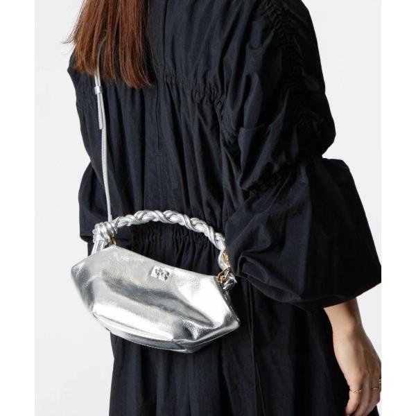 Ganni Ganni Bou Bag Mini Metallic ハンドバッグ