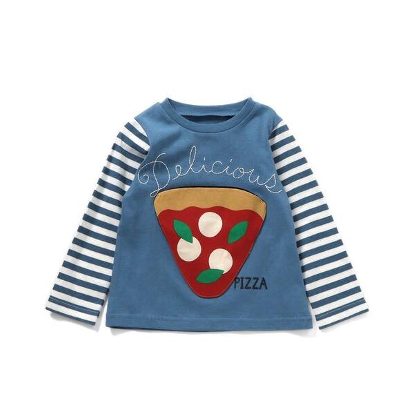 tシャツ FOODポケッタブル長袖Tシャツ キッズ 子供服 男の子 女の子