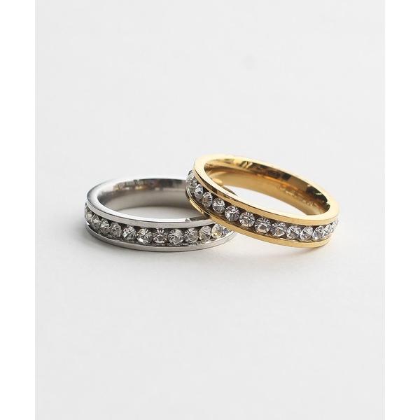 指輪 リング 金属アレルギー対応  シンプルジルコニアリング レディース