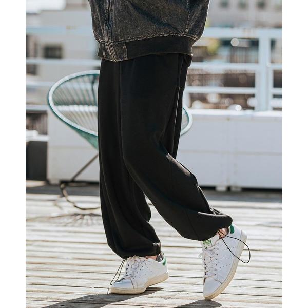 パンツ mp13121-裾絞りポンチイージーパンツ メンズ