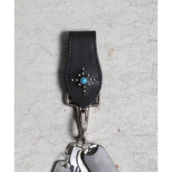 キーホルダー Liscio leather StudsKey Holder