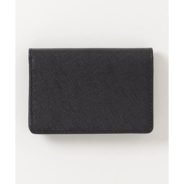 名刺入れ 本革名刺入れ　ブラック/ネイビー メンズ