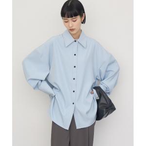 ブラウス シャツ 「NOGLE/ノグル」ドレープオーバーシャツ レディース