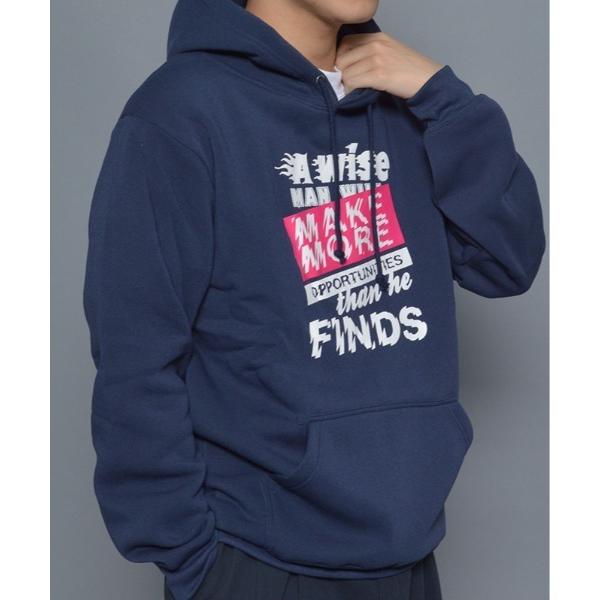 パーカー 「MODISH GAZE」裏起毛ストリートプリントパーカー(CP) メンズ レディース