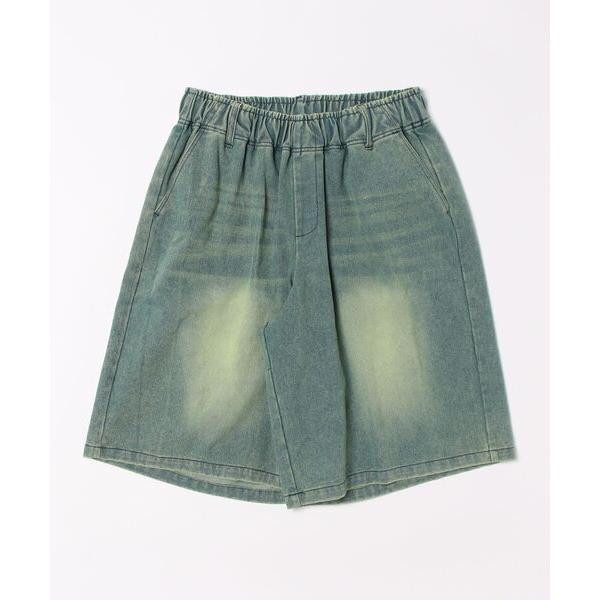 ジーンズ ヴィンテージライクグランジデニムハーフパンツ メンズ レディース