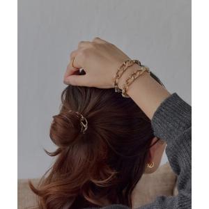 ヘアゴム 2wayツイストメタルヘアブレス