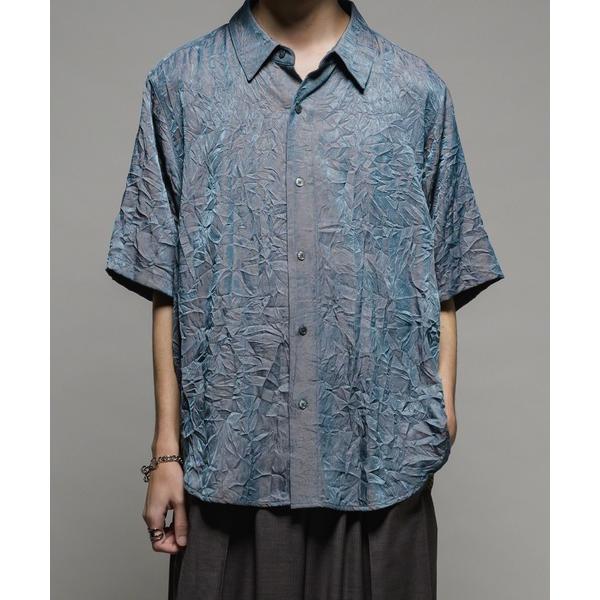 シャツ Various loose shirts -striped crepe- /バリアスルーズシ...