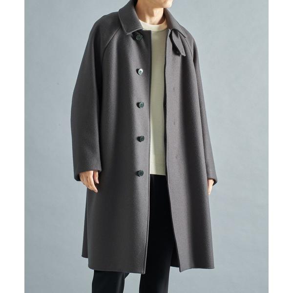 ステンカラーコート コート 極度に軽くて暖かいコート/RIVER MELTON BAL COLLAR...