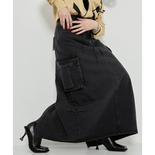 デニムスカート 「AMERI/アメリ」CONES BOSS BIG POCKET SKIRT/デニム...
