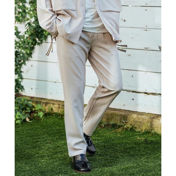 パンツ mp13059-タックパンツ-ストレッチツイル メンズ
