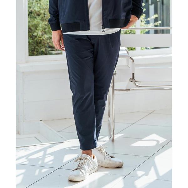 パンツ mp13064-ロングパンツ-ペーパーライク-グレンチェック メンズ