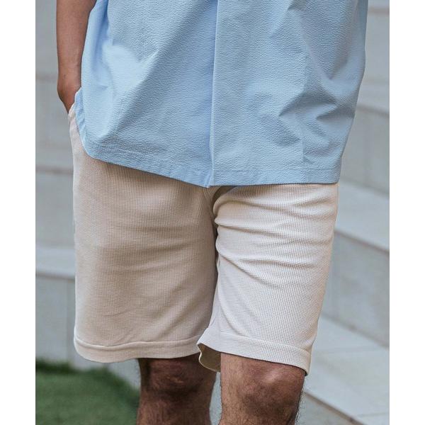パンツ mp13078-ショートパンツ-マルーデコットン メンズ