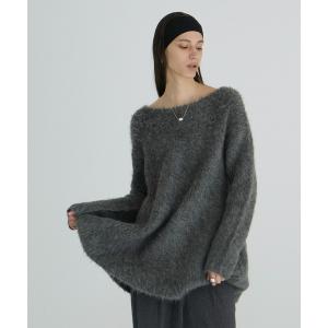 CLANE（クラネ） ワンピース BOAT NECK SHAGGY KNIT ONEPIECE