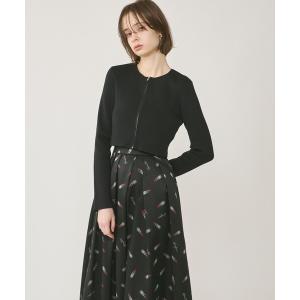 ニット セーター ショートリブニットカーディガン レディース