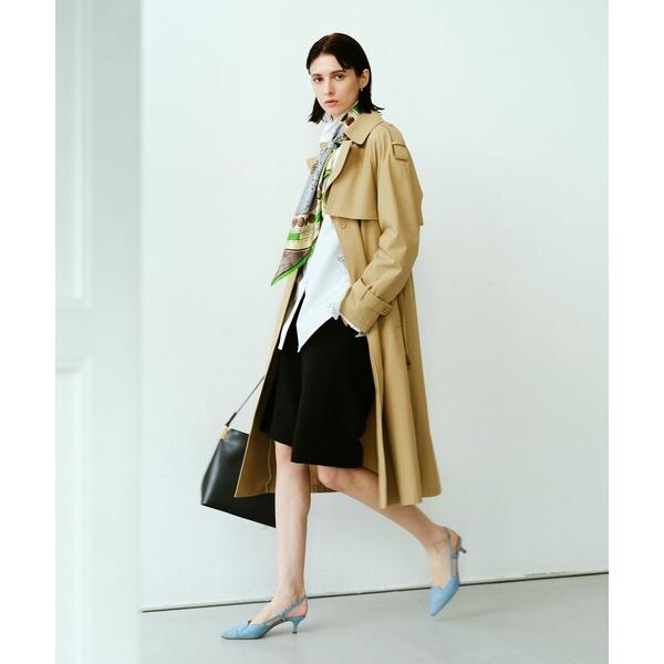 トレンチコート コート 強撚ツイルトレンチコート レディース