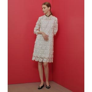 AMERI◇25ss/MEDI INDIAN POOL MARBLE DRESS/S/GRY/0225105610550