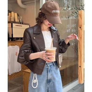 ブルゾン アウター Ladyショートライダース レディース