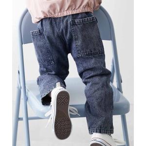 パンツ ダッドポケット ケミカルデニム ワークパンツ キッズ 子供服 男の子 女の子