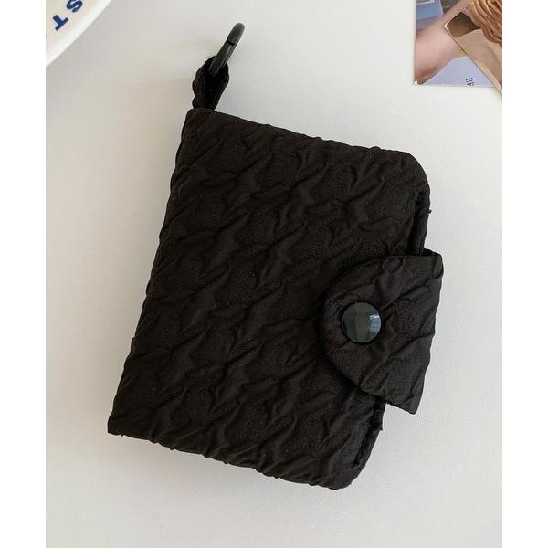 カードケース 韓国風キルティング淡色カードケース/ミニウォレット