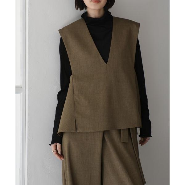 ベスト ジレ 「Et」Back Flare Vest レディース