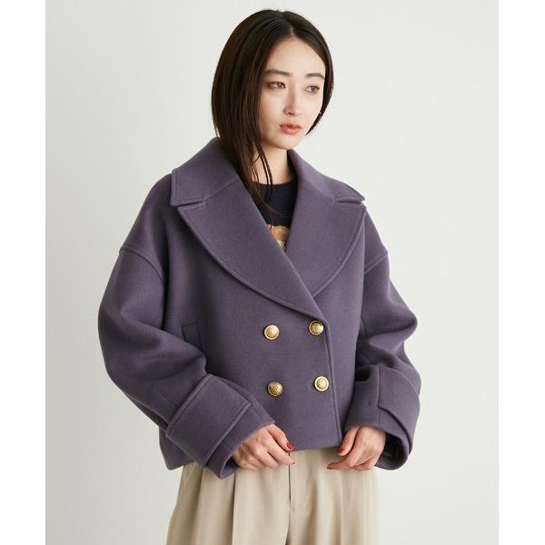 「LILY BROWN」 コート ONE SIZE パープル レディース