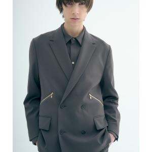 美品✨ UJOH サイドカット テーラードジャケット 日本製 グレージュ L UJOH ジャケット テーラードジャケット 「UJOH/ウジョー