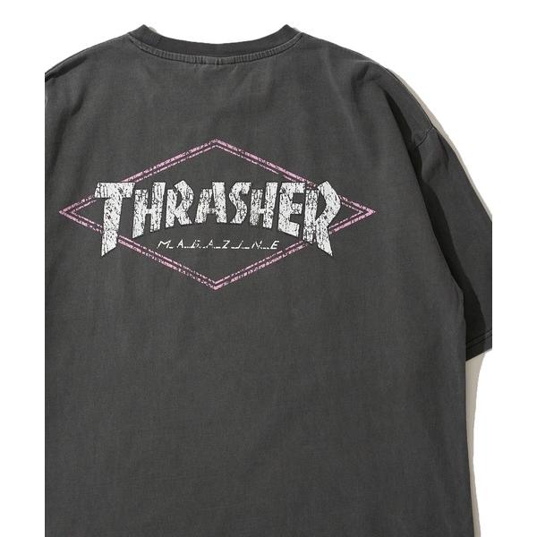 tシャツ 「THRASHER / スラッシャー」ピグメント加工 ダイヤモンドロゴTシャツ メンズ レ...