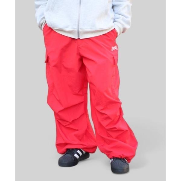 カーゴパンツ 「フリーサイズ　/　UNISEX　」ワンポイント　グラフィティロゴ　ナイロン　カーゴパ...