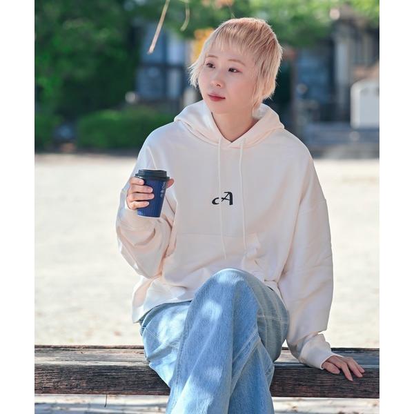 パーカー ワンポイントプリントパーカー レディース