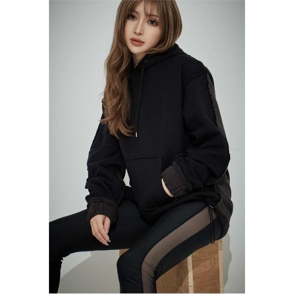 パーカー 「UNISEX ITEM」TWO‐TONE COLOR HOODIE レディース メンズ