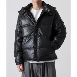 ダウンジャケット ダウン 「76」リバーシブル 中綿 フードジャケット